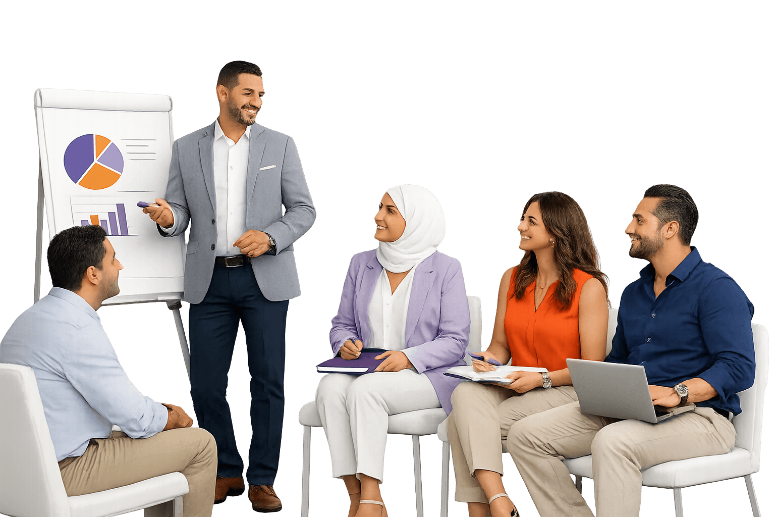 Corporate English training session for employees